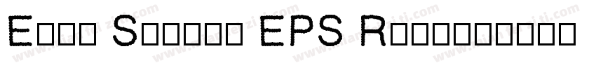 Easy Street EPS Regu字体转换